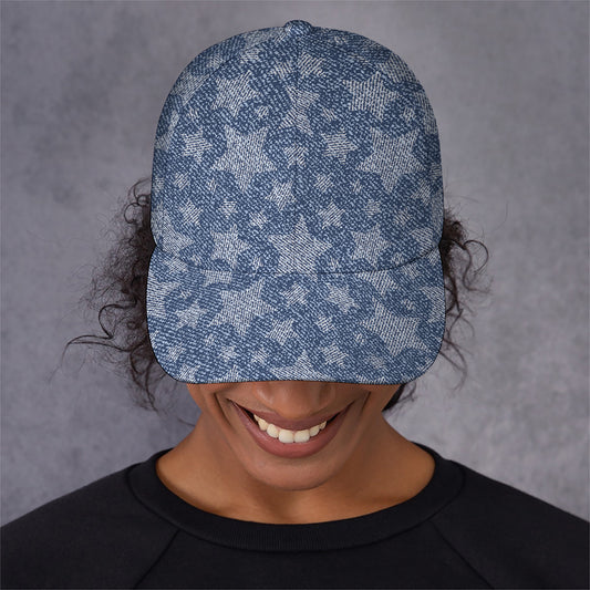 Star Denim Jeans Pattern Print Baseball Cap