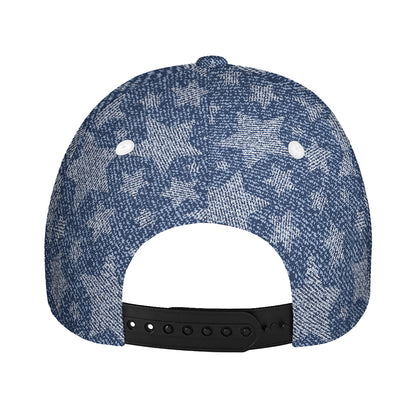 Star Denim Jeans Pattern Print Baseball Cap
