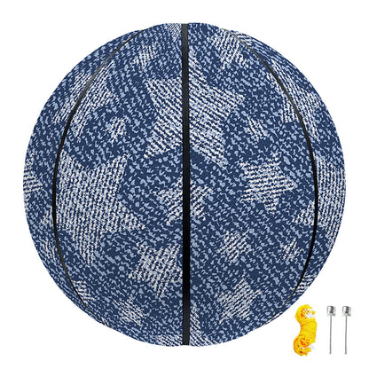 Star Denim Jeans Pattern Print Basketball