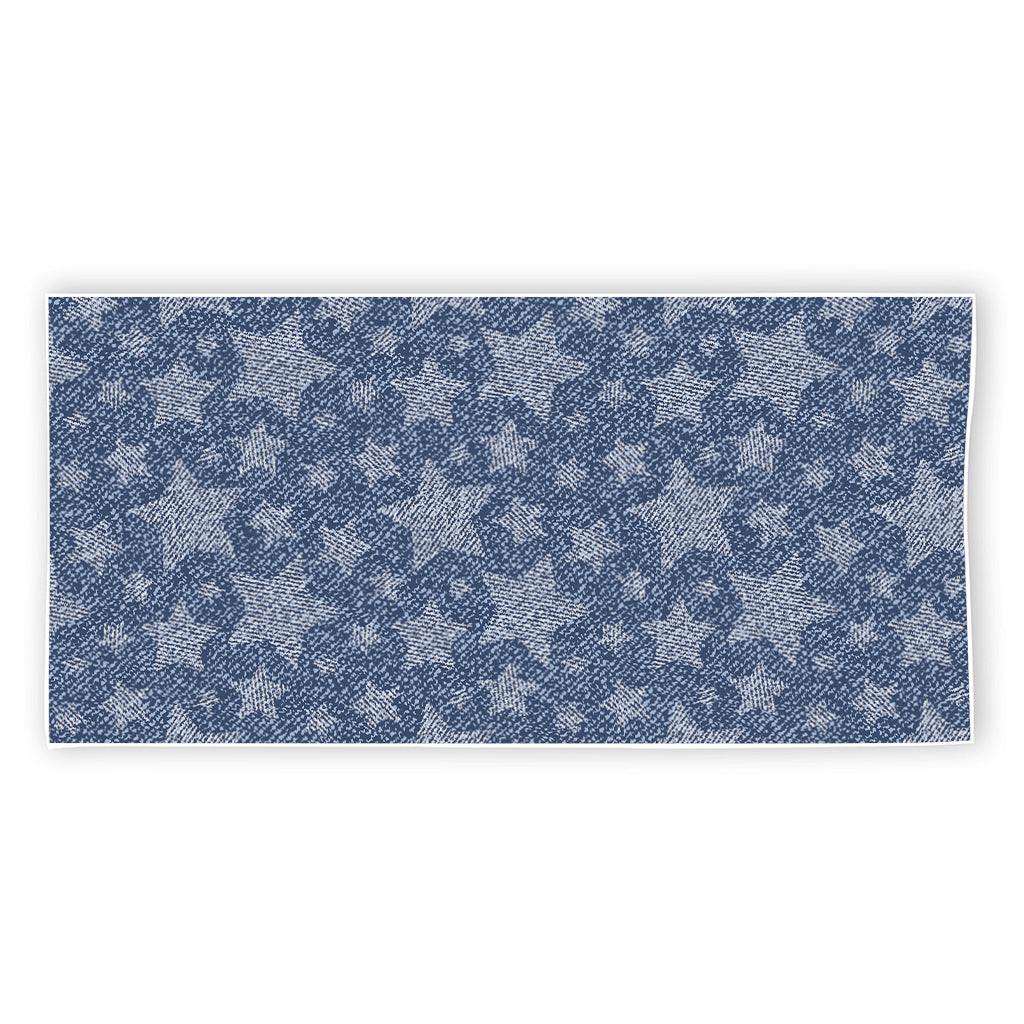 Star Denim Jeans Pattern Print Beach Towel