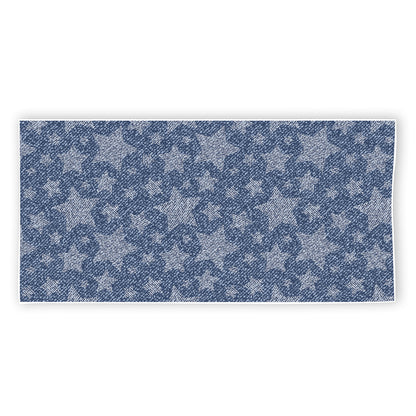 Star Denim Jeans Pattern Print Beach Towel