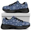 Star Denim Jeans Pattern Print Black Chunky Shoes