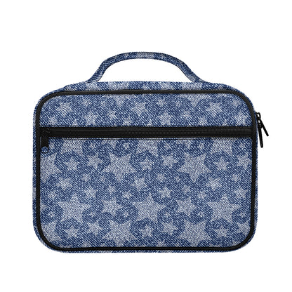 Star Denim Jeans Pattern Print Briefcase Bible Bag