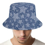 Star Denim Jeans Pattern Print Bucket Hat
