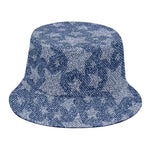 Star Denim Jeans Pattern Print Bucket Hat