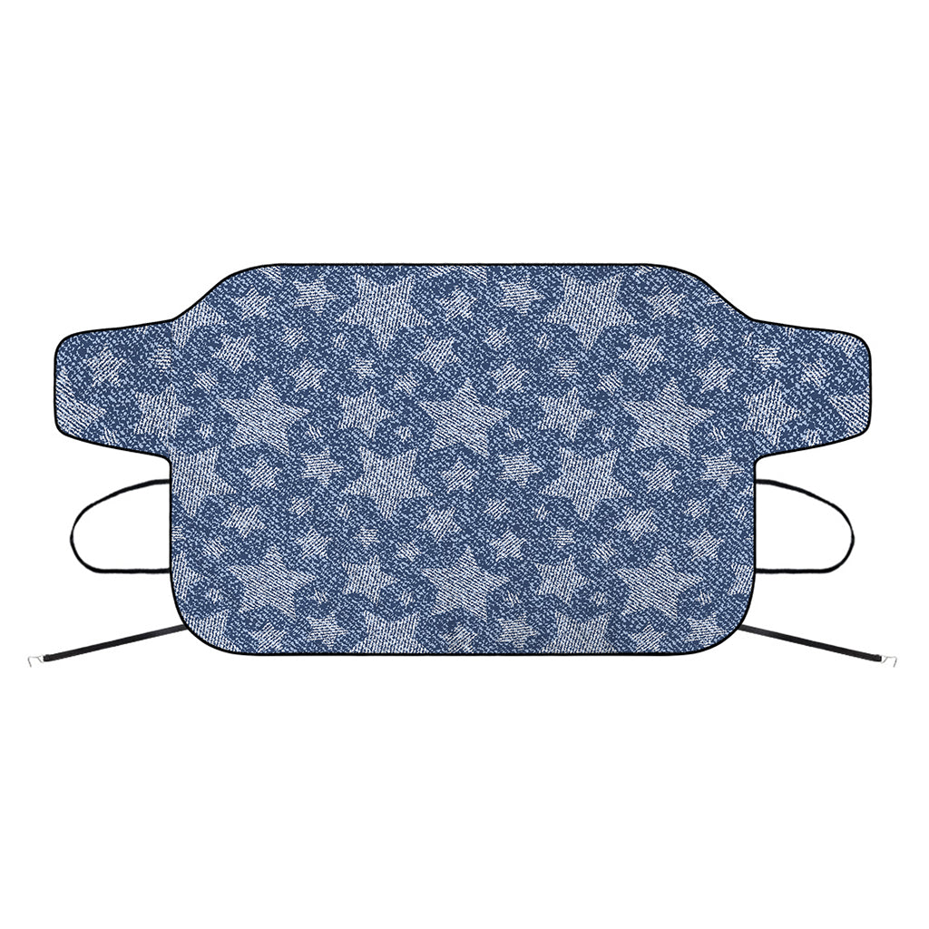 Star Denim Jeans Pattern Print Car Windshield Snow Cover
