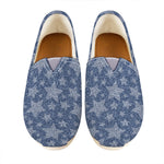 Star Denim Jeans Pattern Print Casual Shoes
