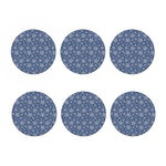 Star Denim Jeans Pattern Print Coaster Set