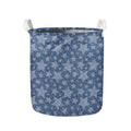 Star Denim Jeans Pattern Print Collapsible Laundry Basket