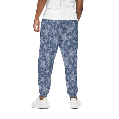 Star Denim Jeans Pattern Print Cotton Pants