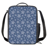 Star Denim Jeans Pattern Print Crossbody Lunch Bag