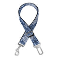 Star Denim Jeans Pattern Print Dog Seat Belt