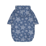 Star Denim Jeans Pattern Print Dog Zip Up Hoodie
