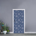 Star Denim Jeans Pattern Print Door Sticker
