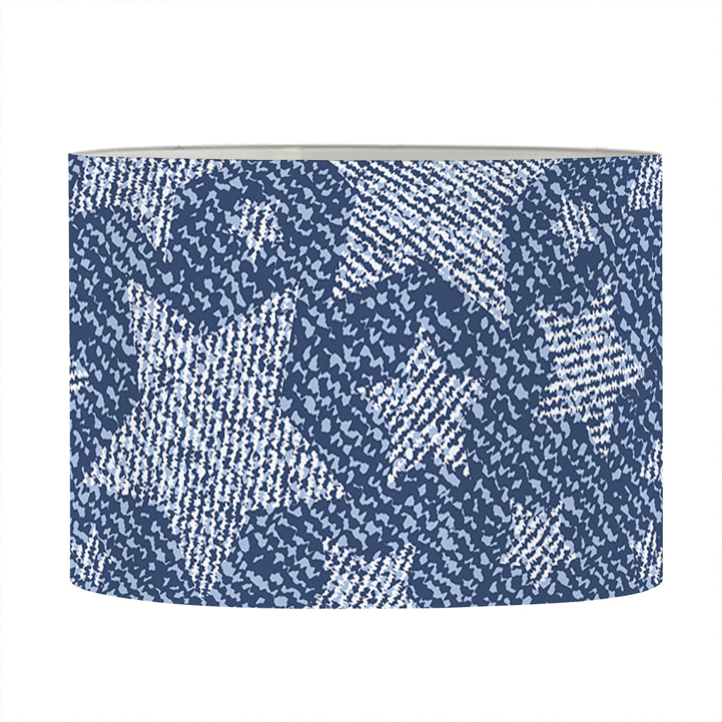 Star Denim Jeans Pattern Print Drum Lamp Shade