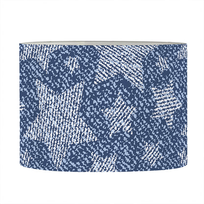Star Denim Jeans Pattern Print Drum Lamp Shade