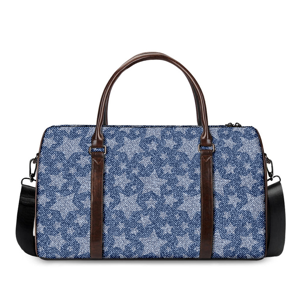 Star Denim Jeans Pattern Print Duffle Bag