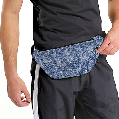 Star Denim Jeans Pattern Print Fanny Pack