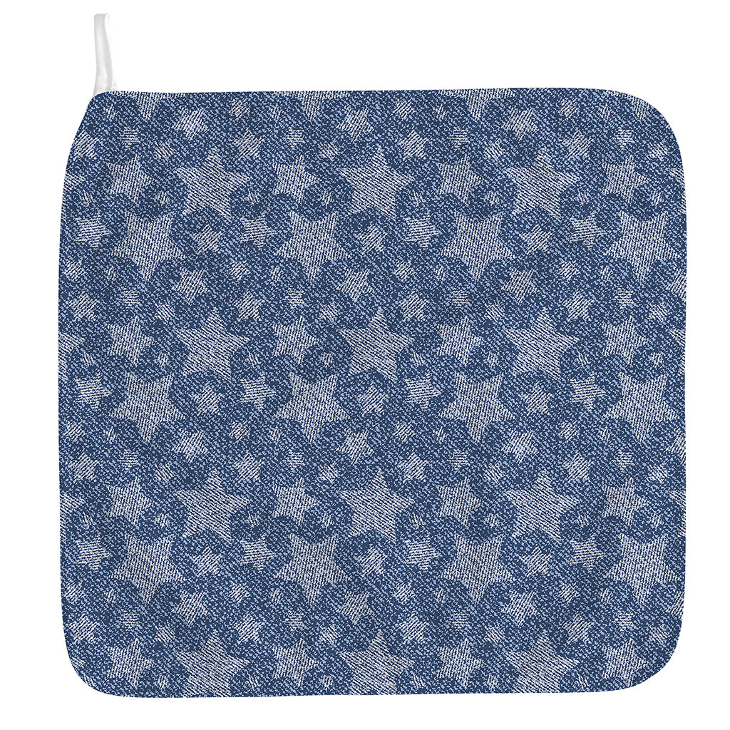 Star Denim Jeans Pattern Print Hand Towel
