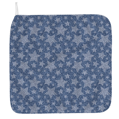 Star Denim Jeans Pattern Print Hand Towel