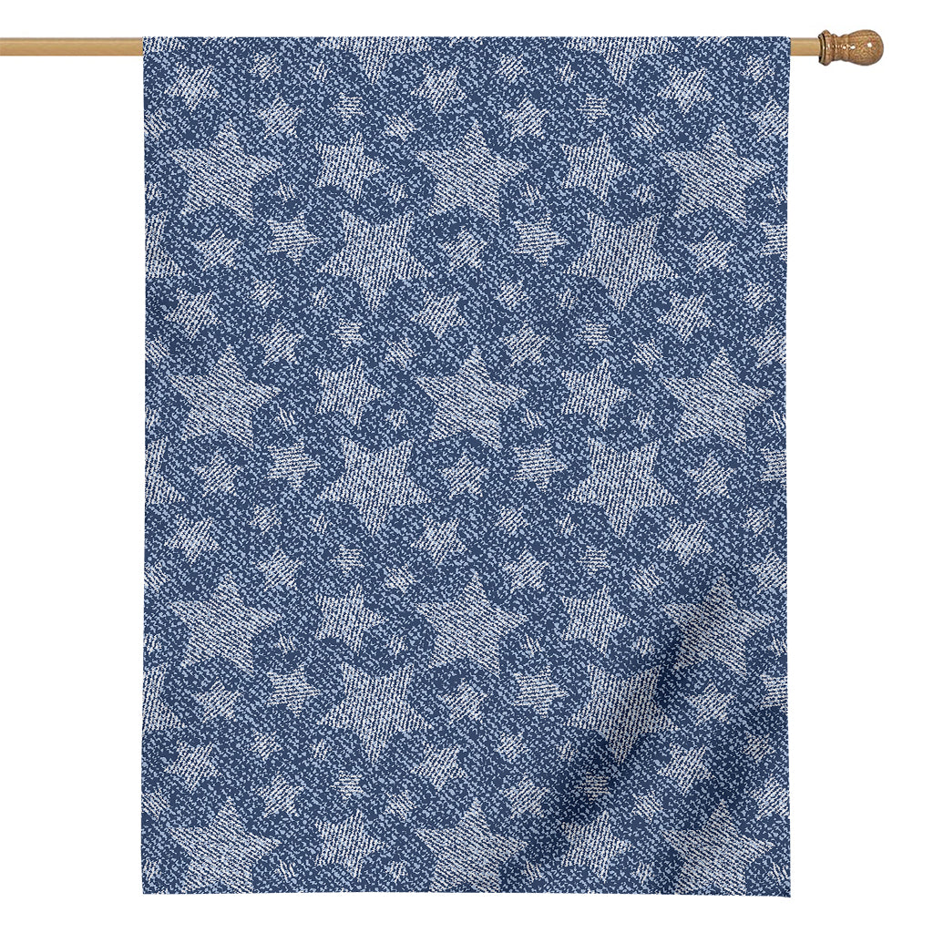 Star Denim Jeans Pattern Print House Flag