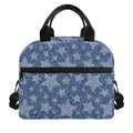 Star Denim Jeans Pattern Print Insulated Lunch Bag