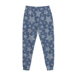 Star Denim Jeans Pattern Print Jogger Pants