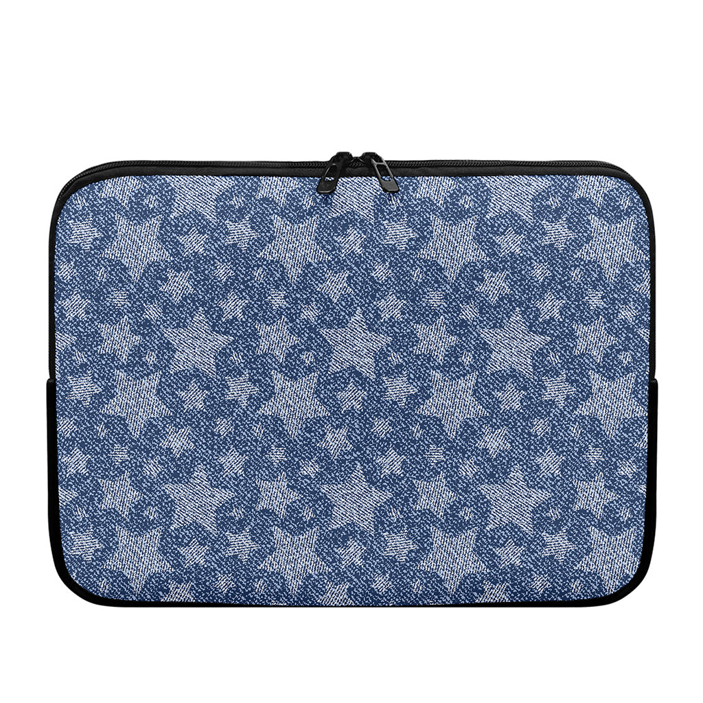 Star Denim Jeans Pattern Print Laptop Sleeve