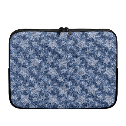 Star Denim Jeans Pattern Print Laptop Sleeve