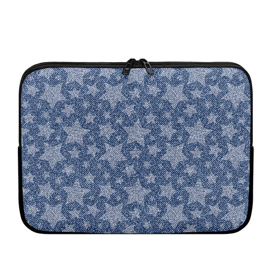 Star Denim Jeans Pattern Print Laptop Sleeve
