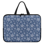 Star Denim Jeans Pattern Print Laptop Sleeve With Handle