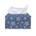 Star Denim Jeans Pattern Print Leather Tissue Box Cover