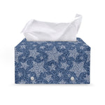 Star Denim Jeans Pattern Print Leather Tissue Box Cover