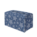 Star Denim Jeans Pattern Print Leather Tissue Box Cover