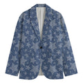 Star Denim Jeans Pattern Print Men's Blazer