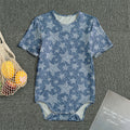 Star Denim Jeans Pattern Print Men's Bodysuit