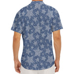 Star Denim Jeans Pattern Print Men's Deep V-Neck Shirt