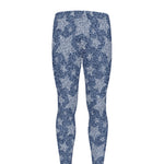 Star Denim Jeans Pattern Print Men's leggings