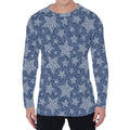 Star Denim Jeans Pattern Print Men's Long Sleeve T-Shirt