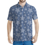 Star Denim Jeans Pattern Print Men's Polo Shirt
