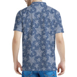 Star Denim Jeans Pattern Print Men's Polo Shirt