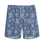 Star Denim Jeans Pattern Print Men's Sports Shorts