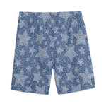Star Denim Jeans Pattern Print Men's Sports Shorts