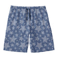 Star Denim Jeans Pattern Print Men's Swim Trunks