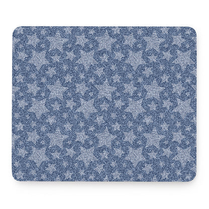 Star Denim Jeans Pattern Print Mouse Pad