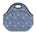 Star Denim Jeans Pattern Print Neoprene Lunch Bag