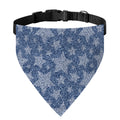 Star Denim Jeans Pattern Print Over The Collar Dog Bandana