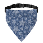 Star Denim Jeans Pattern Print Over The Collar Dog Bandana