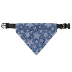 Star Denim Jeans Pattern Print Over The Collar Dog Bandana