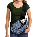 Star Denim Jeans Pattern Print Pet Sling Carrier